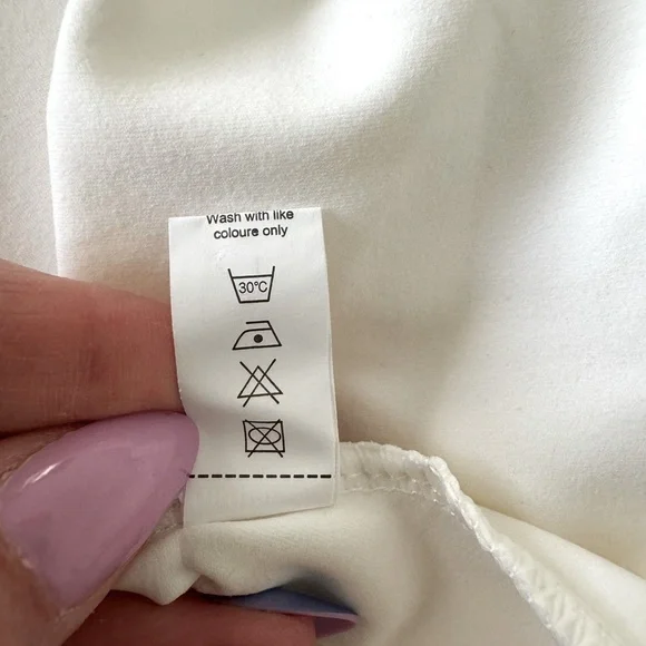 NWT White Athletic Dress double lined athletic material stretchy Size Small - Picture 4 of 8